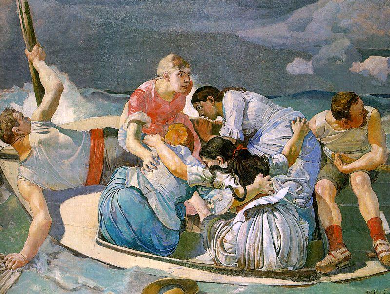 Ferdinand Hodler Surprised by the Storm